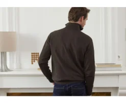 Jersey fino de hombre - Algodón/cachemira - Chocoate oscuro Vlad-Bexley Hot