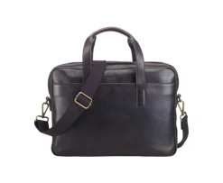 Maletín de cuero Chocolate oscuro para hombre Harwinton-Bexley Cheap