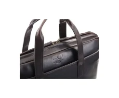 Maletín de cuero Chocolate oscuro para hombre Harwinton-Bexley Cheap