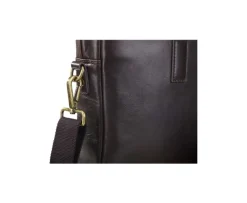 Maletín de cuero Chocolate oscuro para hombre Harwinton-Bexley Cheap