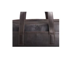 Maletín de cuero Chocolate oscuro para hombre Harwinton-Bexley Cheap