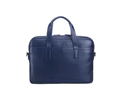 Maletín de cuero Navy para hombre Harwinton-Bexley Fashion