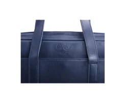 Maletín de cuero Navy para hombre Harwinton-Bexley Fashion