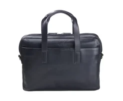 Maletín de cuero Negro para hombre - HARWINTON |-Bexley Online