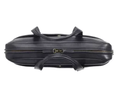 Maletín de cuero Negro para hombre - HARWINTON |-Bexley Online