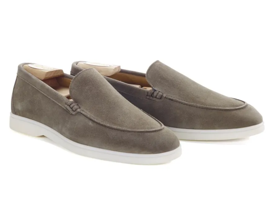 Mocasines de terciopelo hombre Terciopelo Caqui Manasota Ii-Bexley Cheap