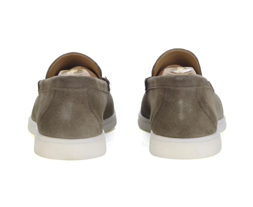 Mocasines de terciopelo hombre Terciopelo Caqui Manasota Ii-Bexley Cheap