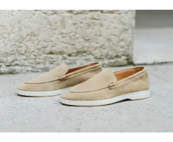 Mocasines de terciopelo hombre Beis Manasota Ii-Bexley Cheap