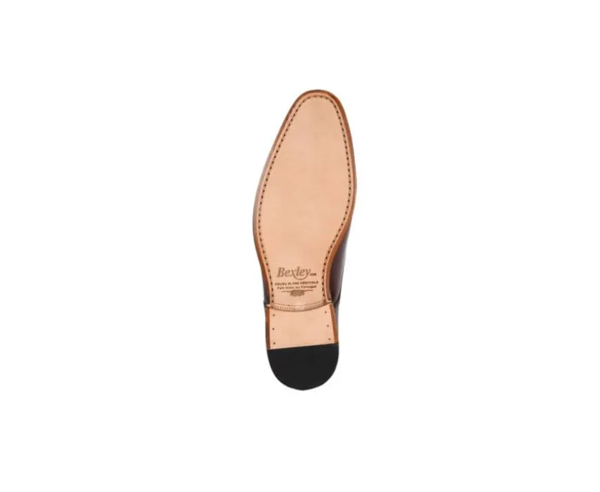 Mocasín de hombre de piel Chocolate patinado Wembley Classic-Bexley Sale