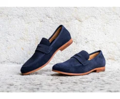 Mocasín de hombre de piel Terciopelo Marino Dervio-Bexley Best