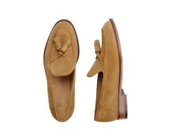 Mocasín de terciopelo Coñac para hombre Picadilly-Bexley Store