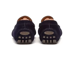 Mocasín de verano para hombre de terciopelo Azul marino Ferguson-Bexley Cheap