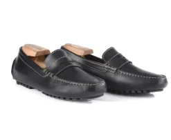 Mocasín de verano para hombre piel Negro Ferguson-Bexley Online
