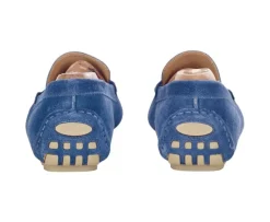 Mocasín de verano para hombre Terciopelo Azul Indigo Ferguson-Bexley New