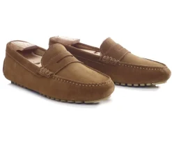 Mocasín de verano para hombre Terciopelo Caramelo Ferguson-Bexley Cheap