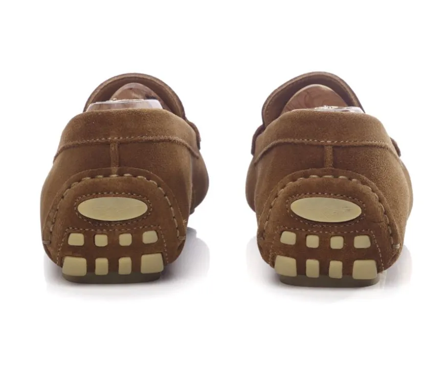 Mocasín de verano para hombre Terciopelo Caramelo Ferguson-Bexley Cheap