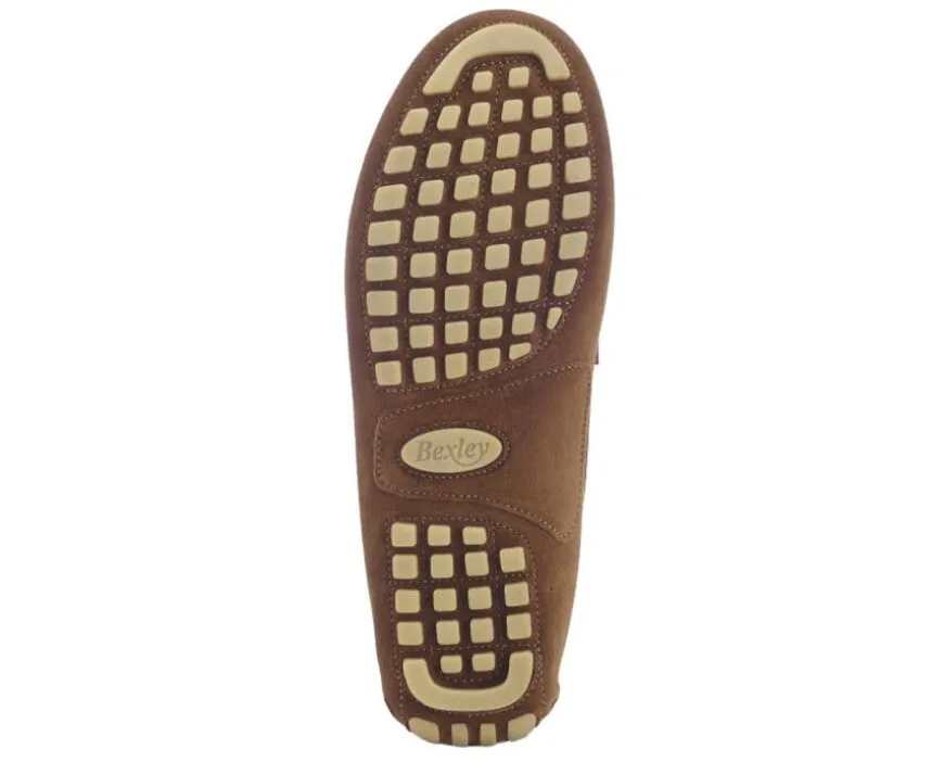 Mocasín de verano para hombre Terciopelo Caramelo Ferguson-Bexley Cheap