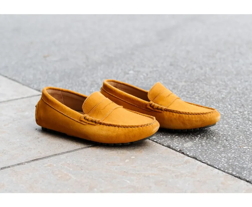 Mocasín de verano para hombre Terciopelo Sol Ferguson-Bexley Outlet