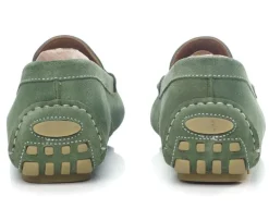 Mocasín de verano para hombre Terciopelo Verde Ferguson-Bexley Fashion
