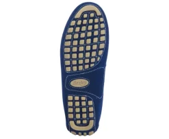 Mocasín de verano para hombre Terciopelo Índigo Ferguson-Bexley Flash Sale