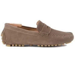 Mocasín de verano Terciopelo Topo Biscayne-Bexley Sale