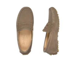 Mocasín de verano Terciopelo Topo Biscayne-Bexley Sale