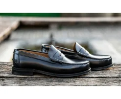 Mocasín hombre piel Negro Yale-Bexley Clearance