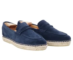 Mocasín hombre Terciopelo Beis Navy Panarea-Bexley Cheap