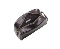 Neceser de cuero Chocolate oscuro piel-Bexley Clearance