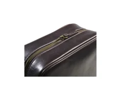 Neceser de cuero Chocolate oscuro piel-Bexley Clearance