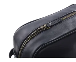 Neceser de cuero Negro-Bexley Outlet