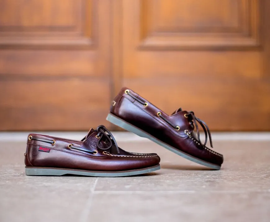 Náuticos de cuero Marrón oscuro para hombre Trawler-Bexley Sale