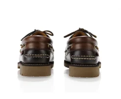 Náuticos de cuero Marrón oscuro para hombre Boca Raton Ii-Bexley Flash Sale
