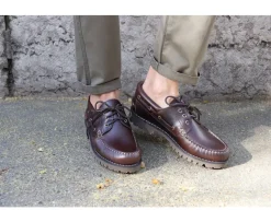Náuticos de cuero Marrón oscuro para hombre Boca Raton Ii-Bexley Flash Sale