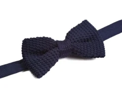 Pajarita de punto Azul marino para hombre-Bexley Shop