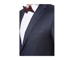 Pajarita de seda con micropuntos Burdeos y Celeste-Bexley Cheap