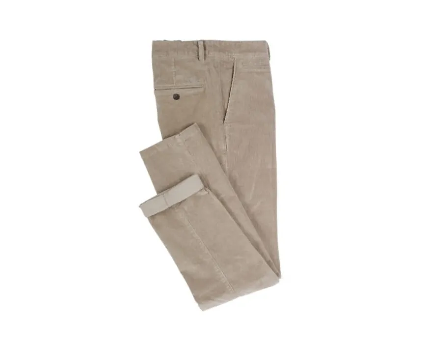 Pantalón chino de pana Aceituna Claro para hombre Norman-Bexley Sale