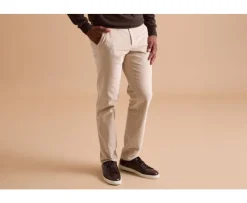 Pantalón chino de pana Crudo para hombre Norman-Bexley Online