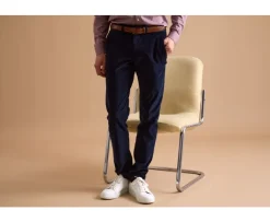 Pantalón chino de pana Navy Khyler-Bexley Outlet