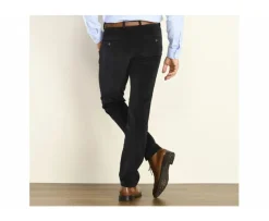 Pantalón chino de pana Navy para hombre Norman-Bexley Discount