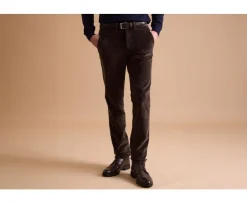 Pantalón chino de pana Pardo para hombre Norman-Bexley Flash Sale