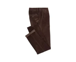 Pantalón chino de pana Pardo para hombre Norman-Bexley Flash Sale