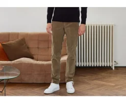 Pantalón chino de pana Verde Salvia para hombre Norman-Bexley Clearance