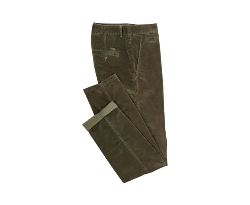 Pantalón chino de terciopelo Aceituna Kinsley-Bexley Hot