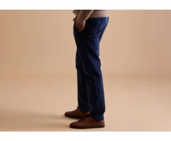 Pantalón chino de terciopelo Navy Kinsley-Bexley Sale