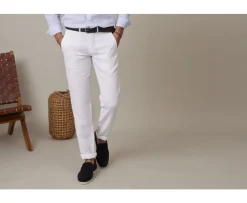 Pantalón chino hombre Blanco Kylson-Bexley Discount