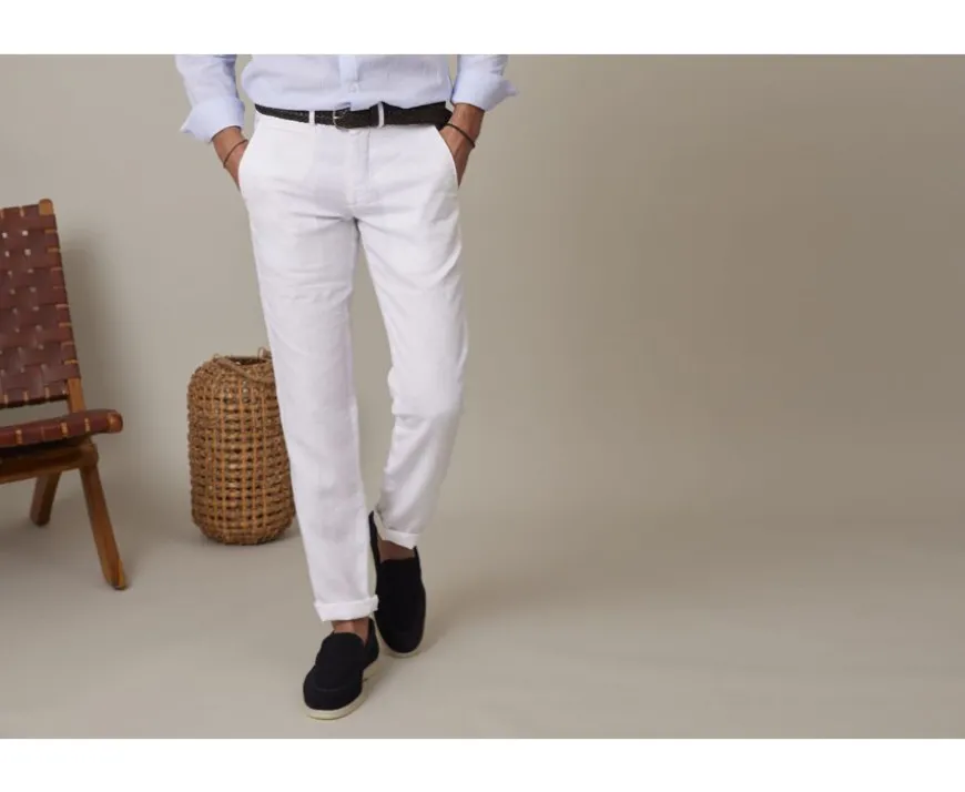 Pantalón chino hombre Blanco Kylson-Bexley Discount