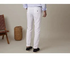 Pantalón chino hombre Blanco Kylson-Bexley Discount