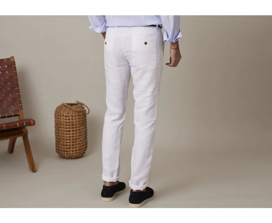 Pantalón chino hombre Blanco Kylson-Bexley Discount