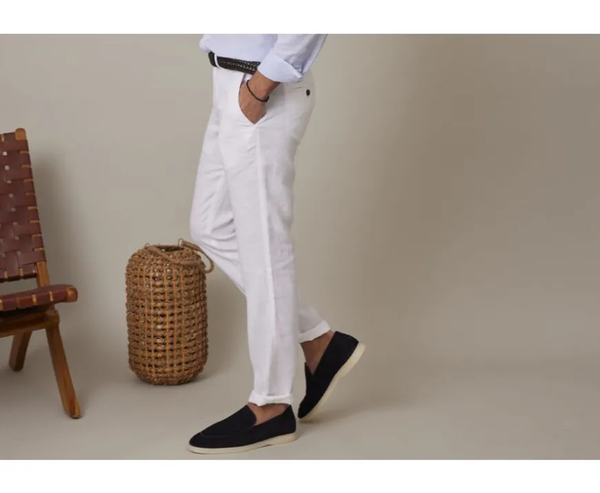 Pantalón chino hombre Blanco Kylson-Bexley Discount